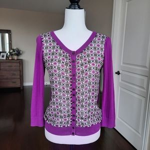 Mexx Purple Button Down Cardigan Size XS